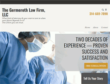 Tablet Screenshot of germerothlaw.com